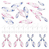 DIY Transparent Resin Wing Dangle Earring Making Kit DIY-TA0010-23-1