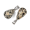 Natural Dalmatian Jasper Pendants G-S364-072P-02-2