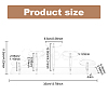 5-Tier Acrylic Action Figures Organizer Display Risers ODIS-WH0002-65-2