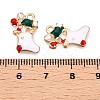 Christmas Theme Alloy Enamel Pendants ENAM-T020-10X-3