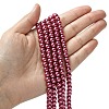 Eco-Friendly Dyed Glass Pearl Beads Strands HY-A008-6mm-RB027-4