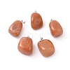 Natural Red Aventurine Pendants X-G-k302-B13-1