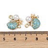 Brass Alloy Pendants KK-R226-10G-02-3