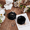 Velvet Cover Plastic Couple Ring Box VBOX-WH20001-02B-4