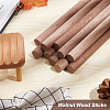 Round Walnut Wooden Sticks WOOD-WH0034-27A-4