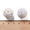 Acrylic Rhinestone Ball Beads OACR-A035-01-4