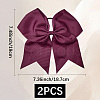 2Pcs Rubber Hair Ties MRMJ-SC0001-49K-2