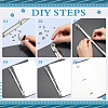 Iron Notebook 3-Ring Loose Leaf Book Binder Hinged Clamp FIND-WH20007-15D-P-6