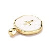 Brass Enamel Pendants KK-G417-01LG-08-3