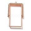 Alloy Open Back Bezel Pendants PALLOY-I223-07RG-1