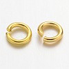 Golden Color Brass Open Jump Rings X-JRC5MM-G-2