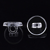 Transparent AS Plastic Charm Base Settings X-FIND-T064-011-3