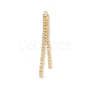 Brass Rhinestone Cup Chains Tassel Big Pendants KK-P227-11G-2