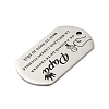 Anti-Tarnish 201 Stainless Steel Pendants STAS-R002-02P-08-2