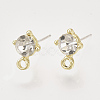 Alloy Stud Earring Findings PALLOY-N0149-21F-1