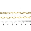 Brass Paperclip Chain Necklaces NJEW-A042-03G-3