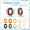 1200Pcs 10 Colors Acrylic Linking Rings SACR-DC0001-02-2