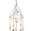 Rough Raw Natural Citrine Wind Chime HJEW-P015-06-2
