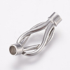 Tarnish Resistant 304 Stainless Steel Magnetic Clasps with Glue-in Ends STAS-L189-13P-2