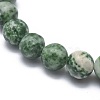 Natural Green Spot Jasper Bead Stretch Bracelets X-BJEW-K212-B-017-3