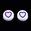 White Opaque Acrylic Beads MACR-N008-41G-3