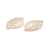 Brass Filigree Big Pendants KK-B064-06KCG-3