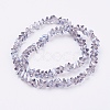 Electroplate Glass Beads Strands EGLA-J145-6mm-PL03-2