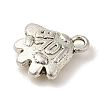 Tibetan Style Alloy Charms TIBEP-L021-18AS-2