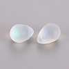 Transparent Spray Painted Glass Charms GLAA-T016-37-C01-2