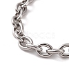 Non-Tarnish 304 Stainless Steel Cable Chain Bracelet for Men Women BJEW-E031-01P-04-2