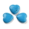 Heart Synthetic Turquoise  Worry Stone G-C134-06A-02-1