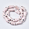 Handmade Porcelain Ceramic Beads Strands PORC-T006-03Q-2