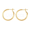 Brass Hoop Earrings EJEW-C171-02G-4