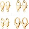 8Pcs 4 Styles Eco-Friendly Brass Lobster Claw Clasps KK-FH0004-33-1