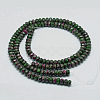 Faceted Natural Ruby in Zoisite Rondelle Beads Strands X-G-K090-04-3