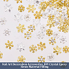 96Pcs 7 Styles Christmas Themed Alloy Cabochons MRMJ-OC0002-34-4
