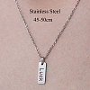 Non-Tarnish 201 Stainless Steel Word Luck Pendant Necklace NJEW-OY001-08-3