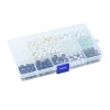 375Pcs 15 Style Imitation Jade & Pearl & Baking Paint Glass Beads GLAA-FS0001-34-6
