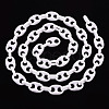 Handmade Opaque Acrylic Coffee Bean Chains CHAC-ZX0001-01K-2