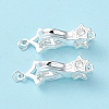 925 Sterling Silver Fold Over Clasps STER-D005-10S-2
