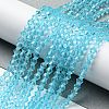 Transparent Glass Beads Strands GLAA-F029-2mm-20-4