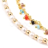 Multi-Strand Anklets AJEW-AN00329-01-2