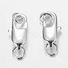 Brass Lobster Claw Clasps X-KK-KK802-S-NR-2
