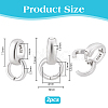 2Pcs 925 Sterling Silver Twister Clasps FIND-PH0026-17A-P-4