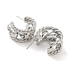 Brass Stud Earrings EJEW-K264-06P-2
