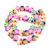 Handmade Polymer Clay Beads Strands X-CLAY-N008-081-2