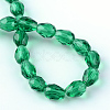 Transparent Glass Bead Strands GLAA-R024-6x8mm-10-3
