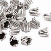 Cadmium Free & Lead Free Antique Silver Tibetan Style Flower Bead Caps X-TIBEB-00864-AS-R-1