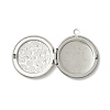 Tarnish Resistant 304 Stainless Steel Diffuser Locket Pendants STAS-K002-10P-5