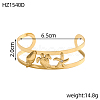 Marine Theme Stainless Steel Cuff Bangles STAS-OY011-43G-2